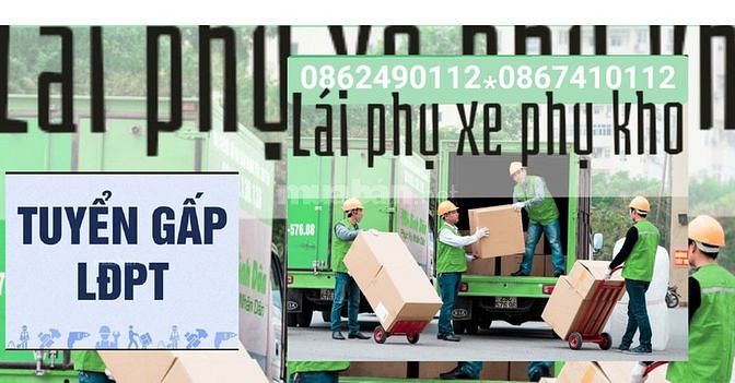 Lđpt: tài xế xe tải nhẹ, phụ xe và phụ kho 59438926 Lđpt: tài xế xe tải nhẹ, phụ xe và phụ kho